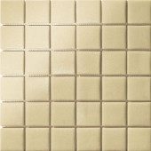 12.5 in. x 12.5 in. Capri Crema Grip Glass Tile-DISCONTINUED