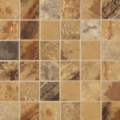 Jade 13 in. x 13 in. x 8-1/2 mm Ochre Porcelain Mesh-Mounted Mosaic Floor and Wall Tile