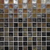 Edgewater Outer Banks 1 in. x 1 in. 11-3/4 in. x 11-3/4 in. Glass Floor & Wall Mosaic Tile-DISCONTINUED