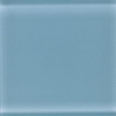 Glass Reflections 4-1/4 in. x 4-1/4 in. Blue Lagoon Glass Wall Tile (4 sq. ft. / case)-DISCONTINUED