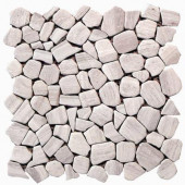 Haisa Marble 12 in. x 12 in. Light Natural Stone Irregular Mesh-Mounted Mosaic Tile (10 sq.ft./case)