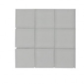 Contempo Natural White Frosted Glass Tile - 3 in. x 6 in. Tile Sample-DISCONTINUED