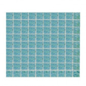 Sonterra Glass Verde Iridescent 12 in. x 12 in. x 6mm Glass Mosaic Wall Tile (10 sq. ft. / case)-DISCONTINUED