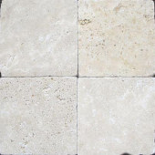Chiaro 6 in. x 6 in. Tumbled Travertine Floor and Wall Tile (1 sq. ft. / case)