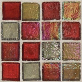 Egyptian Glass Garnet Gallery 12 in. x 12 in. x 6 mm Glass Face-Mounted Mosaic Wall Tile