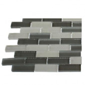 Contempo Brooklyn Blend 1/2 in. x 2 in. Glass Tile Sample