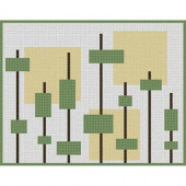 Paragon Verdure Pendant 30 in. x 24 in. Glass Wall Light Residential Floor Mosaic Tile (6 Indv Sections-Case)