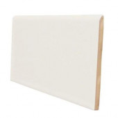 Color Collection Matte Bone 3 in. x 6 in. Ceramic Surface Bullnose Wall Tile-DISCONTINUED