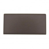 Rittenhouse Square Matte Artisan Brown 3 in. x 6 in. Ceramic Bullnose Wall Tile-DISCONTINUED