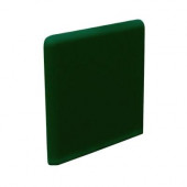 Bright Kelly 3 in. x 3 in. Ceramic Surface Bullnose Corner Wall Tile-DISCONTINUED