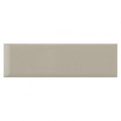 Modern Dimensions Architectural Gray 2-1/8 in. x 8-1/2 in. Ceramic Surface Bullnose Wall Tile-DISCONTINUED