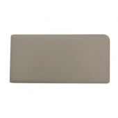 Rittenhouse Square Matte Biscuit 3 in. x 6 in. Ceramic Left Bullnose Wall Tile
