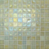Edgewater Dune 1 in. x 1 in. 11 3/4 in. x 11 3/4 in. Glass Floor & Wall Mosaic Tile-DISCONTINUED