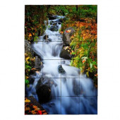 Waterfall1 24 in. x 36 in. Tumbled Marble Tiles (6 sq. ft. /case)