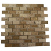Roman Selection Side Saddle 12 in. x 12 in. x 8 mm Glass Floor and Wall Tile