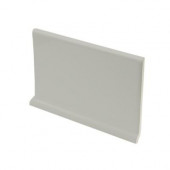 Color Collection Matte Taupe 4 in. x 6 in. Ceramic Cove Base Wall Tile-DISCONTINUED