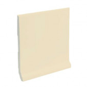 Color Collection Matte Khaki 6 in. x 6 in. Ceramic Stackable /Finished Cove Base Wall Tile-DISCONTINUED