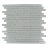 Temple Floes 12 in. x 12 in. x 8 mm Glass Mosaic Floor and Wall Tile