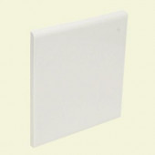 Color Collection Matte Snow White 4-1/4 in. x 4-1/4 in. Ceramic Surface Bullnose Wall Tile-DISCONTINUED
