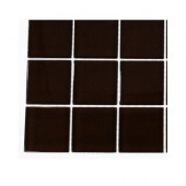 Contempo Mahogany Polished Glass - 6 in. x 6 in. Tile Sample-DISCONTINUED