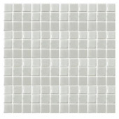 Irridecentz I-Off White-1413 Mosaic Recycled Glass 12 in. x 12 in. Mesh Mounted Tile (5 sq. ft.)