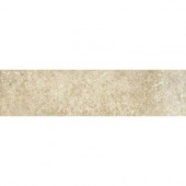Athens Grigio 3 in. x 12 in. Glazed Porcelain Bullnose Floor and Wall Tile