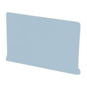 Color Collection Bright Wedgewood 4 in.x6 in. Ceramic Left Cove Base Corner Wall Tile(0.1667 sq.ft./Piece)-DISCONTINUED