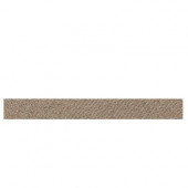 Identity Imperial Gold Fabric 1 in. x 6 in. Porcelain Cove Corner Floor and Wall Tile-DISCONTINUED