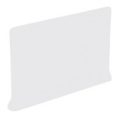 Color Collection Bright Tender Gray 4 in. x 6 in. Ceramic Right Cove Base Corner Wall Tile-DISCONTINUED