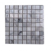 Oriental Squares Marble Floor and Wall Tile - 6 in. x 6 in. Tile Sample