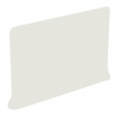 Color Collection Matte Bone 4 in. x 6 in. Ceramic Right Cove Base Corner Wall Tile-DISCONTINUED