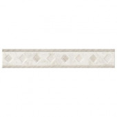 Fresno 10 in. x 1-5/8 in. Blanco Ceramic Listel Wall Tile-DISCONTINUED