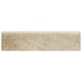 Continental Slate Egyptian Beige 3 in. x 12 in. Porcelain Bullnose Floor and Wall Tile