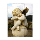 Angel2 18 in. x 24 in. Tumbled Marble Tiles (3 sq. ft. /case)