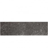 Metal Effects Illuminated Titanium 3 in. x 13 in. Porcelain Surface Bullnose Floor and Wall Tile-DISCONTINUED