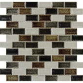 Sandy Beaches Blend 12 in. x 12 in. x 8 mm Glass Mesh-Mounted Mosaic Tile