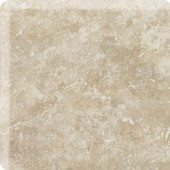 Heathland White Rock 3 in. x 3 in. Glazed Ceramic Bullnose Corner Wall Tile