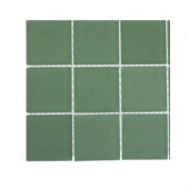 Contempo Spa Green Frosted Glass 6 in. x 6 in. x 8 mm Floor and Wall Tile Sample (1 sq. ft.)