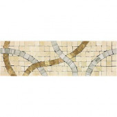 Stone Decorative Accents Confetti Parade 2-3/4 in. x 9-1/4 in. Marble Accent Wall Tile