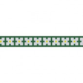 Bloom Summer Border 117.5 in. x 4 in. Glass Wall and Light Residential Floor Mosaic Tile