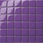 12.5 in. x 12.5 in. Capri Viola Glossy Glass Tile-DISCONTINUED