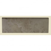 Brancacci Windrift Beige 3 in. x 9 in. Glazed Ceramic Bullnose Wall Trim Tile