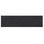 Identity Twilight Black Grooved 4 in. x 24 in. Porcelain Bullnose Floor and Wall Tile