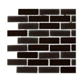 Contempo Mahogany 1/2 in. x 2 in. Brick Pattern - 6 in. x 6 in. Tile Sample-DISCONTINUED