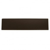 Modern Dimensions Matte Artisan Brown 2-1/8 in. x 8-1/2 in. Ceramic Bullnose Wall Tile-DISCONTINUED