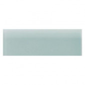 Semi-Gloss Spa 2 in. x 6 in. Ceramic Bullnose Wall Trim Wall Tile-DISCONTINUED