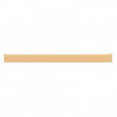 Liners Luminary Gold 1/2 in. x 6 in. Ceramic Flat Liner Trim Wall Tile