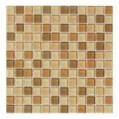 Maracas Desert Mirage Blend 12 in. x 12 in. 8mm Glass Mesh Mounted Mosaic Tile (10 sq. ft. / case)-DISCONTINUED