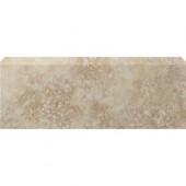 Tuscany Ivory 3 in. x 10 in. Glazed Ceramic Single Bullnose Wall Tile-DISCONTINUED