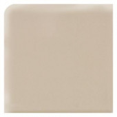 Semi-Gloss Urban Putty 4-1/4 in. x 4-1/4 in. Ceramic Bullnose Wall Tile